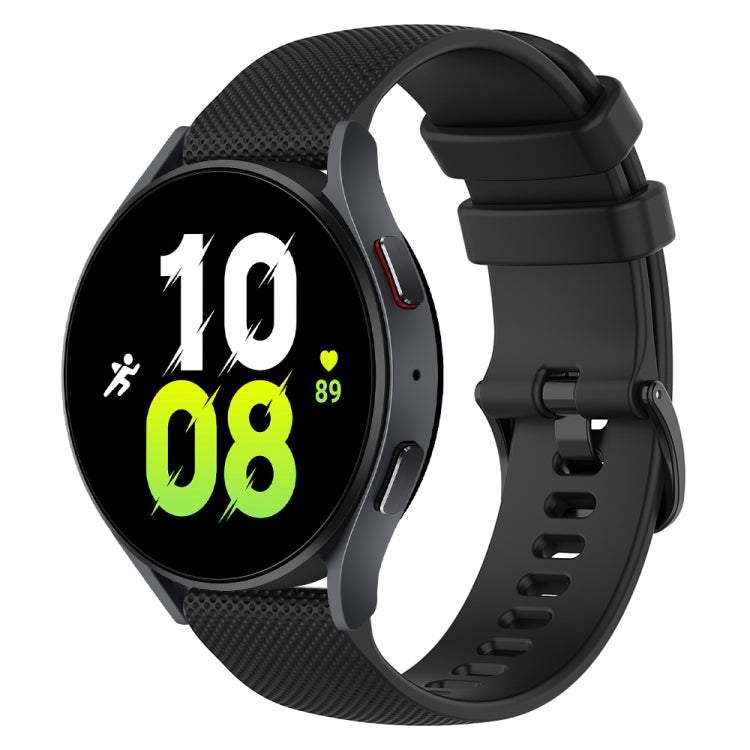 20mm Checkered Silicone Watch Band, For Samsung Galaxy watch 5 Pro Golf Edition, For Samsung Galaxy watch 5 Golf Edition, For Samsung Galaxy Watch 5  44mm, For Samsung Galaxy Watch 5 Pro  45mm