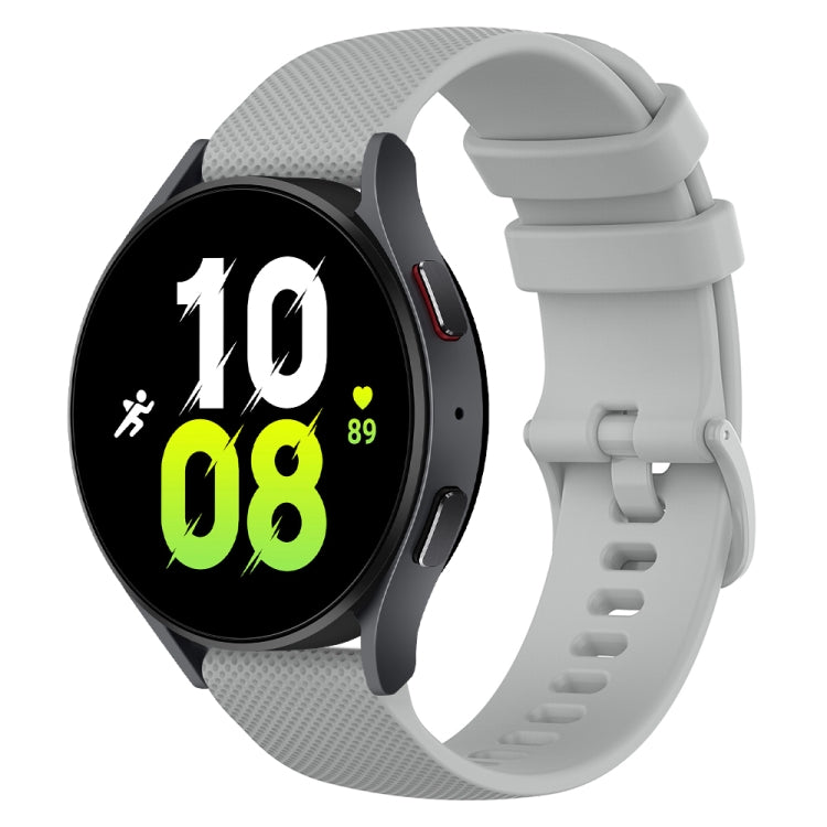 20mm Checkered Silicone Watch Band, For Samsung Galaxy watch 5 Pro Golf Edition, For Samsung Galaxy watch 5 Golf Edition, For Samsung Galaxy Watch 5  44mm, For Samsung Galaxy Watch 5 Pro  45mm