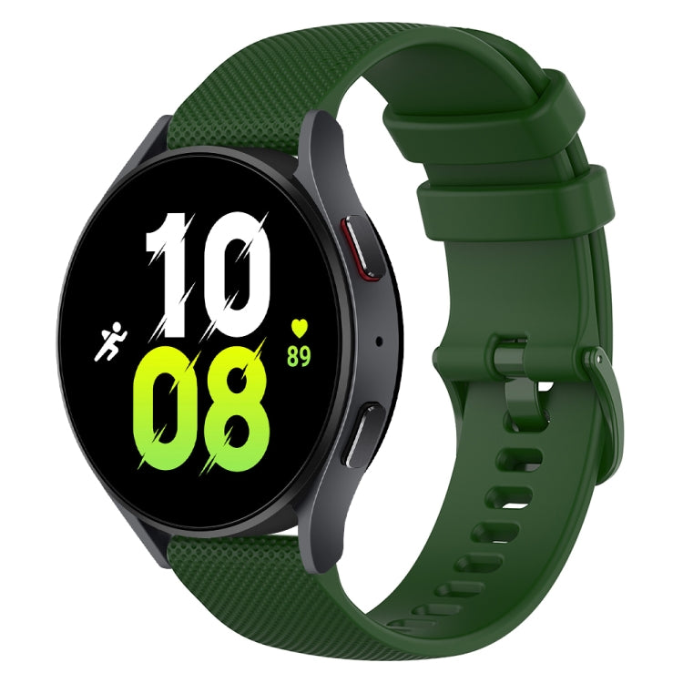 20mm Checkered Silicone Watch Band, For Samsung Galaxy watch 5 Pro Golf Edition, For Samsung Galaxy watch 5 Golf Edition, For Samsung Galaxy Watch 5  44mm, For Samsung Galaxy Watch 5 Pro  45mm
