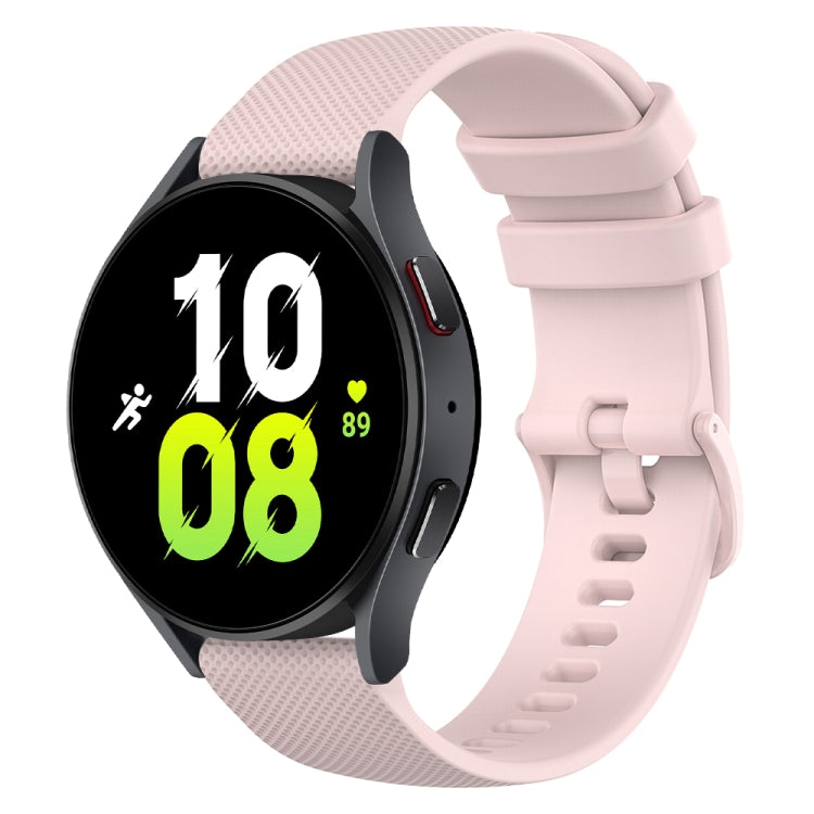 20mm Checkered Silicone Watch Band, For Samsung Galaxy watch 5 Pro Golf Edition, For Samsung Galaxy watch 5 Golf Edition, For Samsung Galaxy Watch 5  44mm, For Samsung Galaxy Watch 5 Pro  45mm