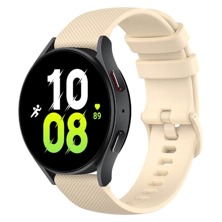 20mm Checkered Silicone Watch Band, For Samsung Galaxy watch 5 Pro Golf Edition, For Samsung Galaxy watch 5 Golf Edition, For Samsung Galaxy Watch 5  44mm, For Samsung Galaxy Watch 5 Pro  45mm