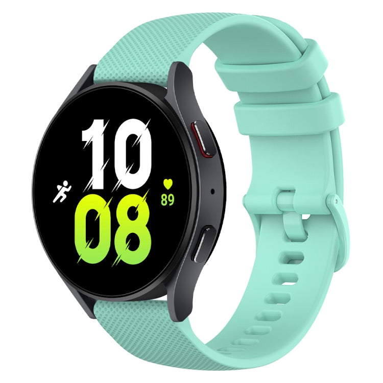 20mm Checkered Silicone Watch Band, For Samsung Galaxy watch 5 Pro Golf Edition, For Samsung Galaxy watch 5 Golf Edition, For Samsung Galaxy Watch 5  44mm, For Samsung Galaxy Watch 5 Pro  45mm