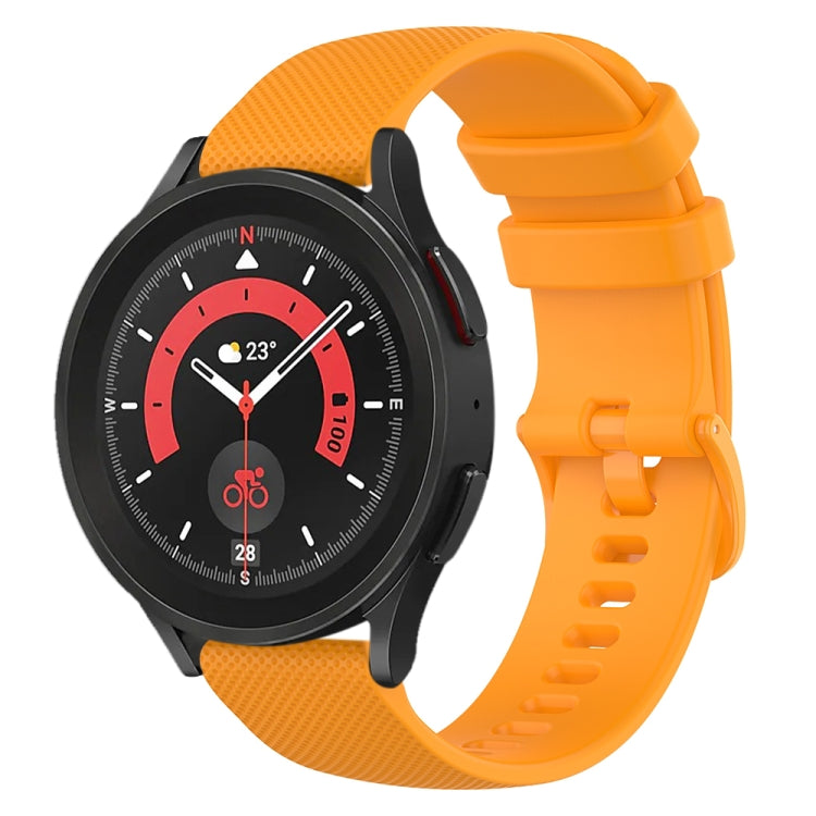 20mm Checkered Silicone Watch Band, For Samsung Galaxy watch 5 Pro Golf Edition, For Samsung Galaxy watch 5 Golf Edition, For Samsung Galaxy Watch 5  44mm, For Samsung Galaxy Watch 5 Pro  45mm