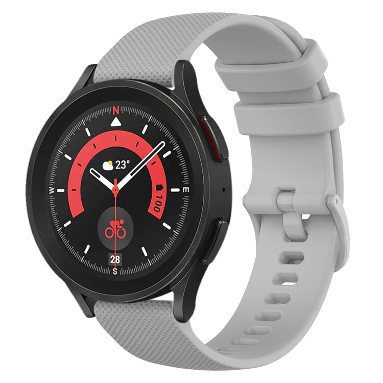 20mm Checkered Silicone Watch Band, For Samsung Galaxy watch 5 Pro Golf Edition, For Samsung Galaxy watch 5 Golf Edition, For Samsung Galaxy Watch 5  44mm, For Samsung Galaxy Watch 5 Pro  45mm
