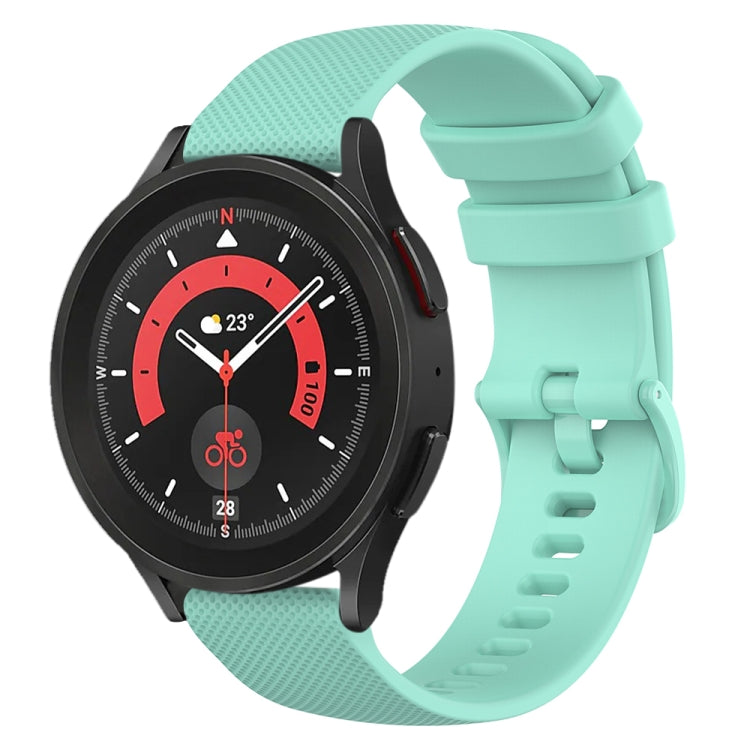 20mm Checkered Silicone Watch Band, For Samsung Galaxy watch 5 Pro Golf Edition, For Samsung Galaxy watch 5 Golf Edition, For Samsung Galaxy Watch 5  44mm, For Samsung Galaxy Watch 5 Pro  45mm