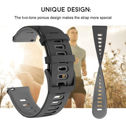 20mm Two-color Silicone Watch Band, For Samsung Galaxy Watch 5  40mm