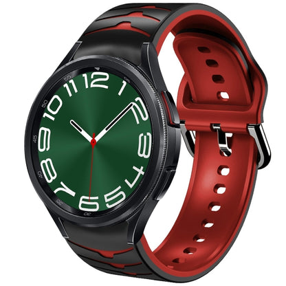 Curved Texture Silicone Watch Band, For Samsung Galaxy Watch 6 Classic 47mm, For Samsung Galaxy Watch 6 44mm, For Samsung Galaxy Watch 6 40mm