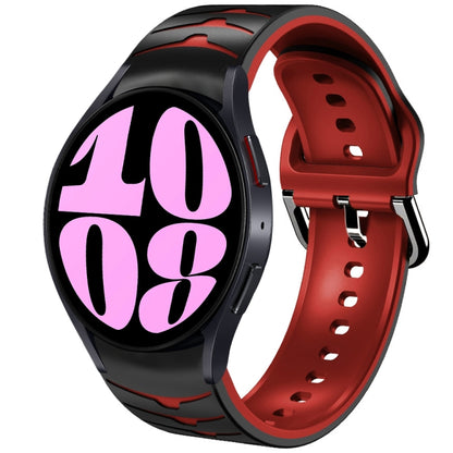 Curved Texture Silicone Watch Band, For Samsung Galaxy Watch 6 Classic 47mm, For Samsung Galaxy Watch 6 44mm, For Samsung Galaxy Watch 6 40mm