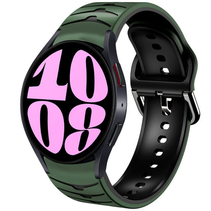 Curved Texture Silicone Watch Band, For Samsung Galaxy Watch 6 Classic 47mm, For Samsung Galaxy Watch 6 44mm, For Samsung Galaxy Watch 6 40mm
