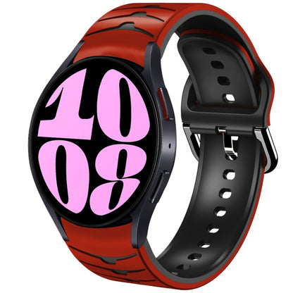 Curved Texture Silicone Watch Band, For Samsung Galaxy Watch 6 Classic 47mm, For Samsung Galaxy Watch 6 44mm, For Samsung Galaxy Watch 6 40mm
