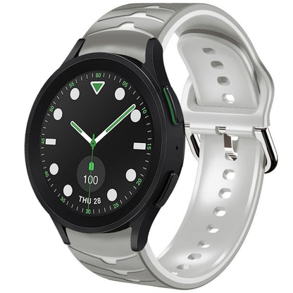 Curved Texture Silicone Watch Band, For Samsung Galaxy Watch 6 Classic 43mm, For Samsung Galaxy watch 5 Pro Golf Edition, For Samsung Galaxy watch 5 Golf Edition