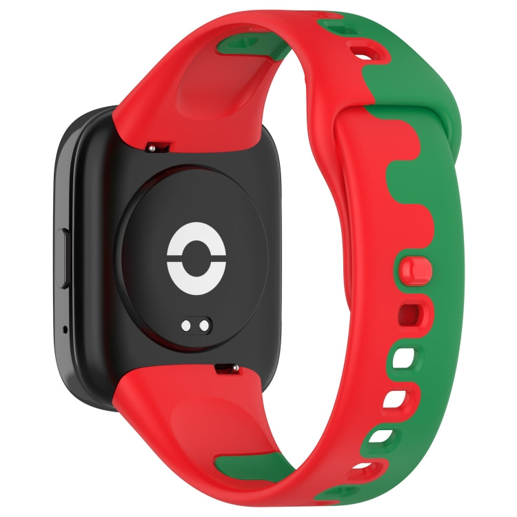 Stitching Two Color Silicone Watch Band, For Redmi Watch 3 Active
