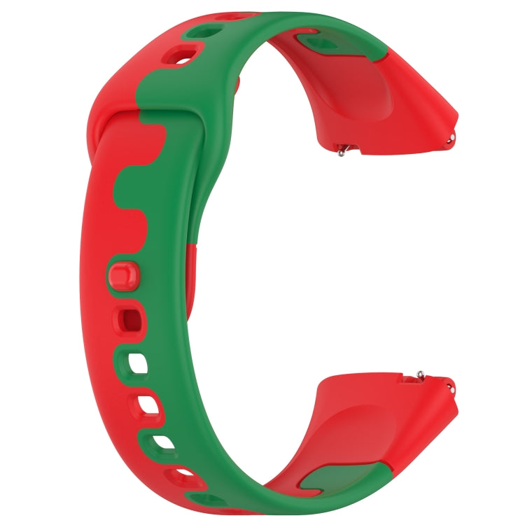 Stitching Two Color Silicone Watch Band, For Redmi Watch 3 Active