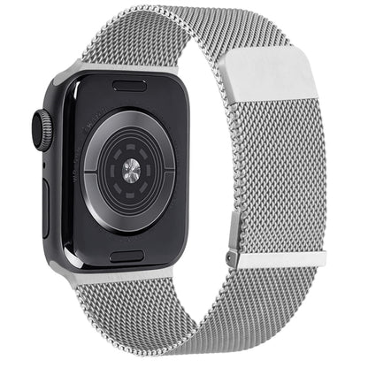 Milan Double Magnetic Steel Mesh Watch Band, For Apple Watch Ultra 49mm, For Apple Watch 8 41mm, For Apple Watch 8 45mm, For Apple Watch SE 2022 40mm, For Apple Watch SE 2022 44mm, For Apple Watch 7 41mm