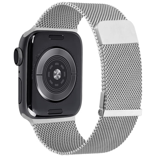 Milan Double Magnetic Steel Mesh Watch Band, For  Apple Watch 7 45mm, For Apple Watch SE 40mm, For Apple Watch SE 44mm, For Apple Watch 6 40mm, For Apple Watch 6 44mm, For Apple Watch 5 44mm