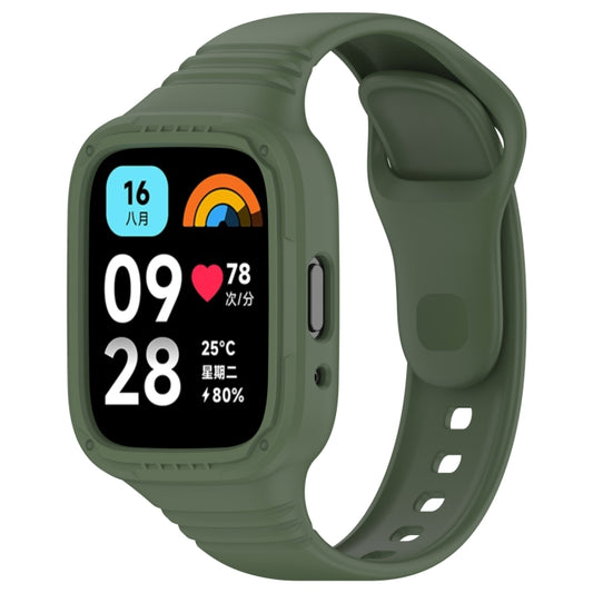 Integrated Fully Enclosed Silicone Watch Band, For Redmi Watch 3 Active, For Redmi Watch 3 Lite