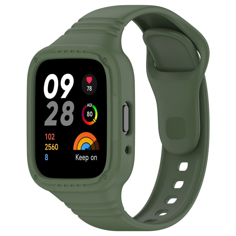 Integrated Fully Enclosed Silicone Watch Band, For Redmi Watch 3 Active, For Redmi Watch 3 Lite