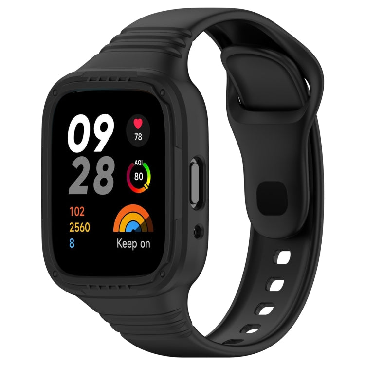 Integrated Fully Enclosed Silicone Watch Band, For Redmi Watch 3 Active, For Redmi Watch 3 Lite