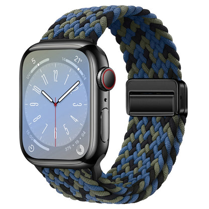 Nylon Woven Magnetic Fold Buckle Watch Band, For Apple Watch SE 2023 44mm, For  Apple Watch SE 2023 40mm