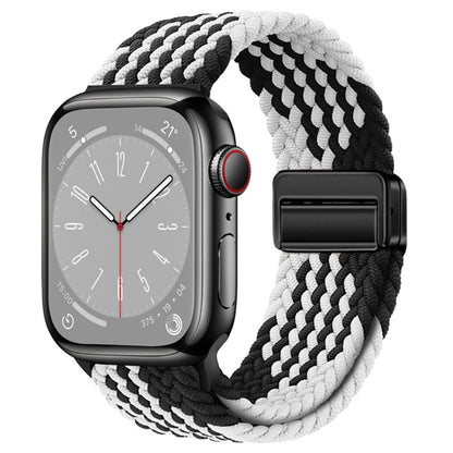 Nylon Woven Magnetic Fold Buckle Watch Band, For Apple Watch SE 2023 44mm, For  Apple Watch SE 2023 40mm