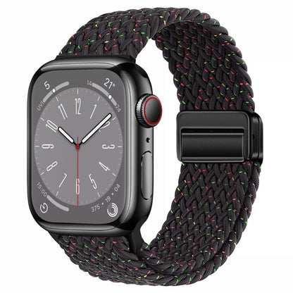 Nylon Woven Magnetic Fold Buckle Watch Band, For Apple Watch Series 9 41mm, For Apple Watch Ultra 49mm