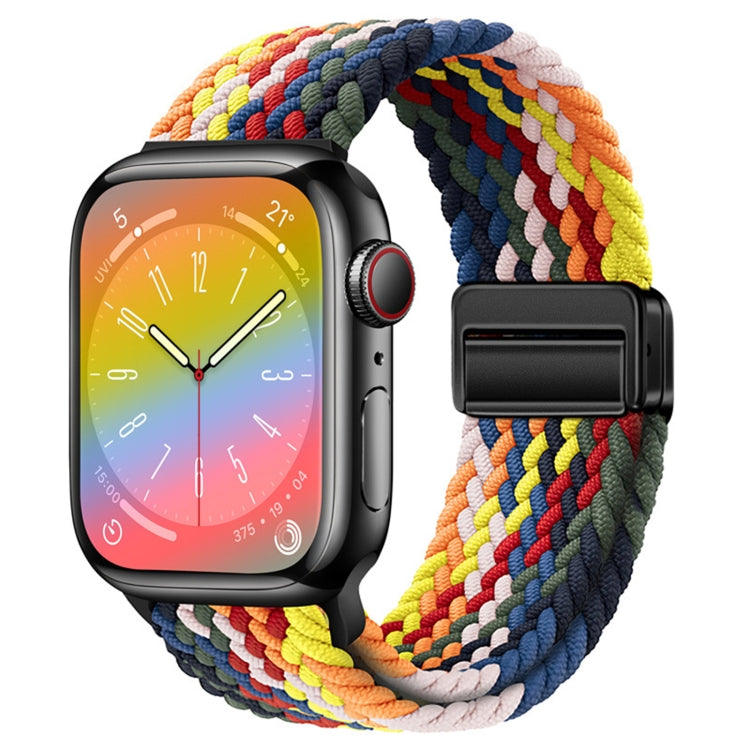 Nylon Woven Magnetic Fold Buckle Watch Band, For Apple Watch Series 6 40mm, For Apple Watch Series 6 44mm