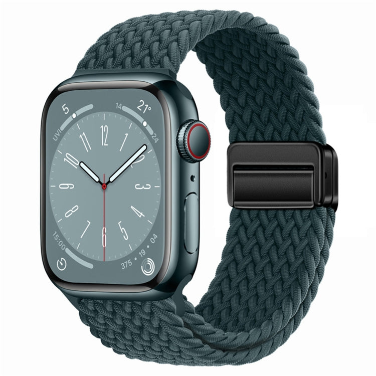 Nylon Woven Magnetic Fold Buckle Watch Band, For Apple Watch Series 6 40mm, For Apple Watch Series 6 44mm