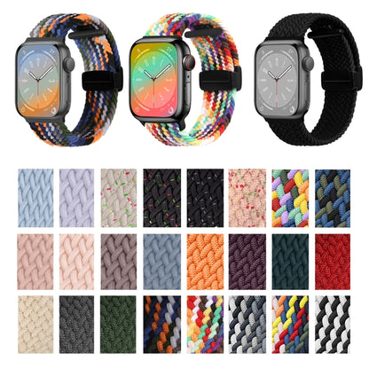 Nylon Woven Magnetic Fold Buckle Watch Band, For Apple Watch Series 5 44mm, For Apple Watch Series 5 40mm