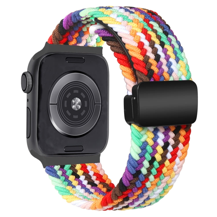 Nylon Woven Magnetic Fold Buckle Watch Band, For Apple Watch Ultra 2 49mm, For Apple Watch Series 9 45mm