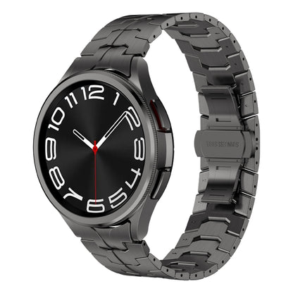 Lron Man Curved Connection Stainless Steel Watch Band, For Samsung Galaxy Watch6 Classic 43 / 47mm, For Samsung Galaxy Watch 6 40 / 44mm, For Samsung Galaxy Watch 5 40 / 44mm, For Samsung Galaxy Watch 5 Pro, For Samsung Galaxy Watch 4 40 / 44mm        ...
