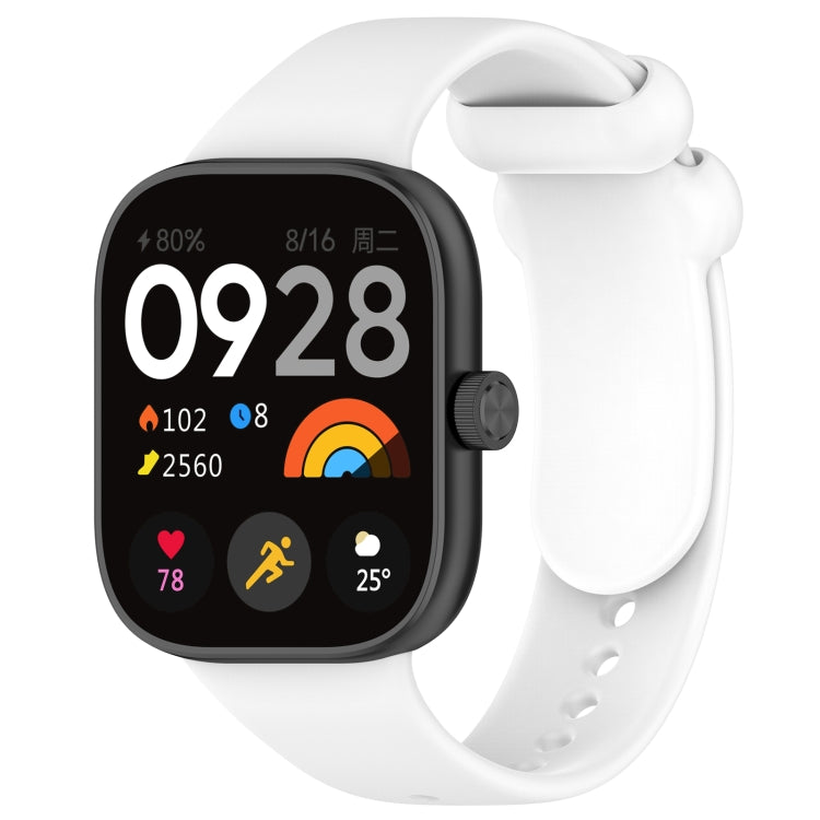 Solid Color Liquid Silicone Watch Band, For Redmi Watch 4