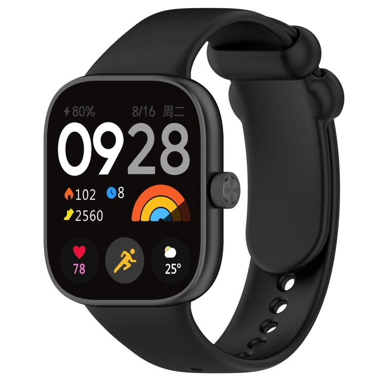 Solid Color Liquid Silicone Watch Band, For Redmi Watch 4