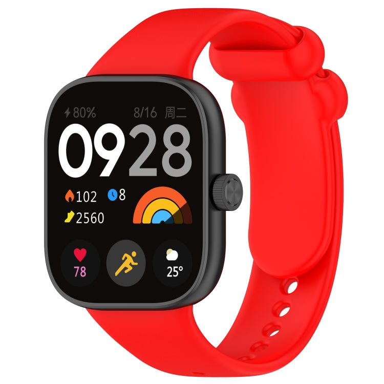 Solid Color Liquid Silicone Watch Band, For Redmi Watch 4