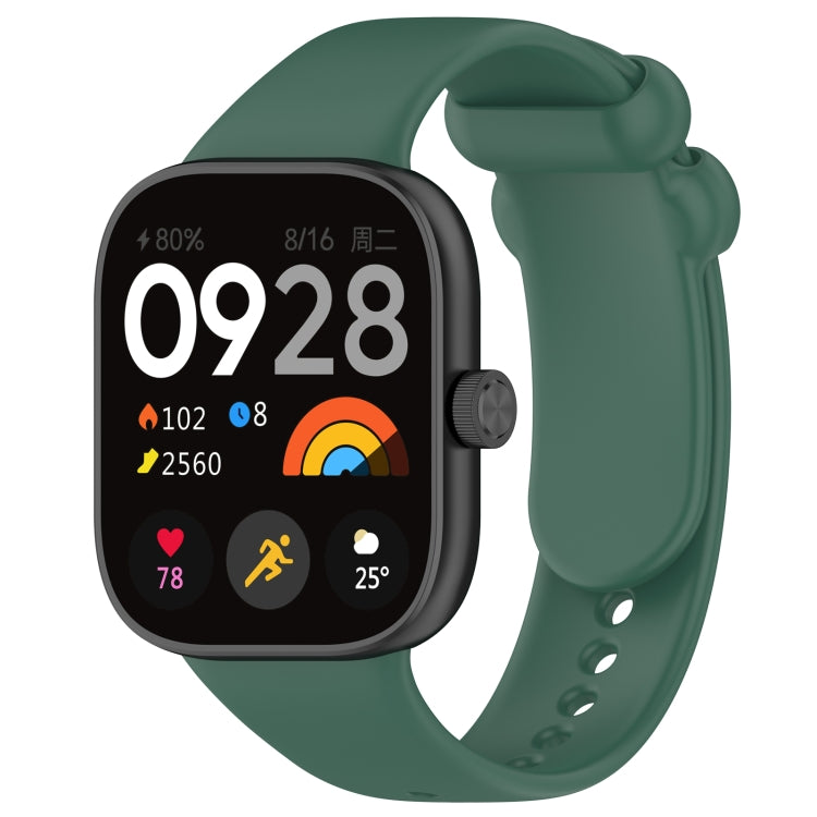 Solid Color Liquid Silicone Watch Band, For Redmi Watch 4