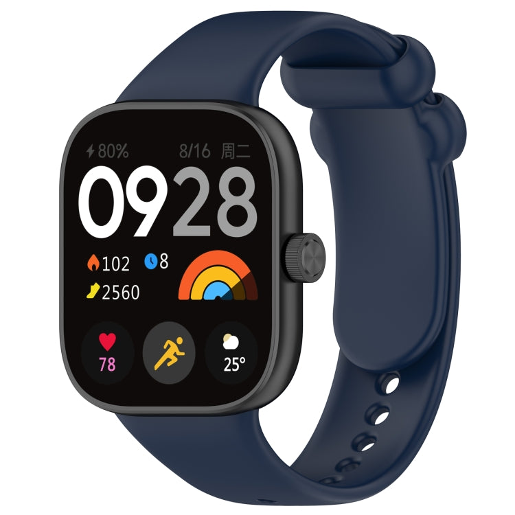 Solid Color Liquid Silicone Watch Band, For Redmi Watch 4