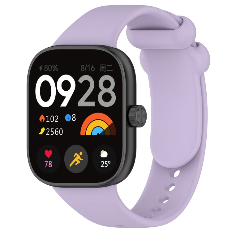 Solid Color Liquid Silicone Watch Band, For Redmi Watch 4