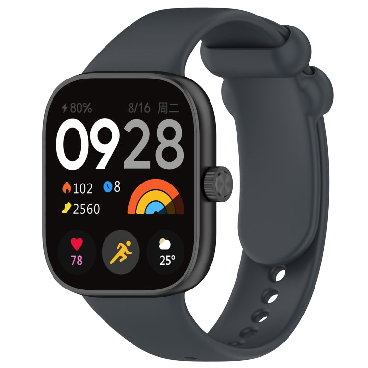 Solid Color Liquid Silicone Watch Band, For Redmi Watch 4