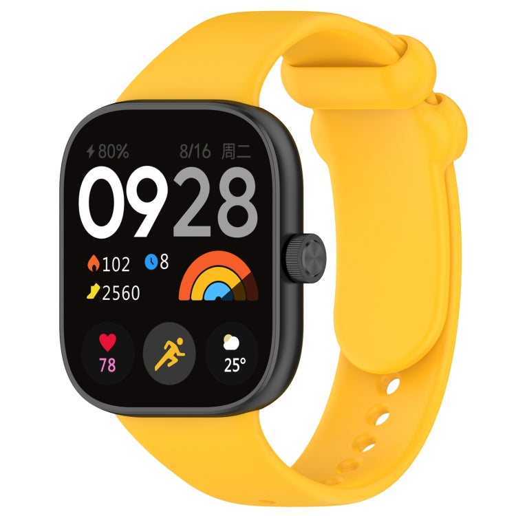 Solid Color Liquid Silicone Watch Band, For Redmi Watch 4