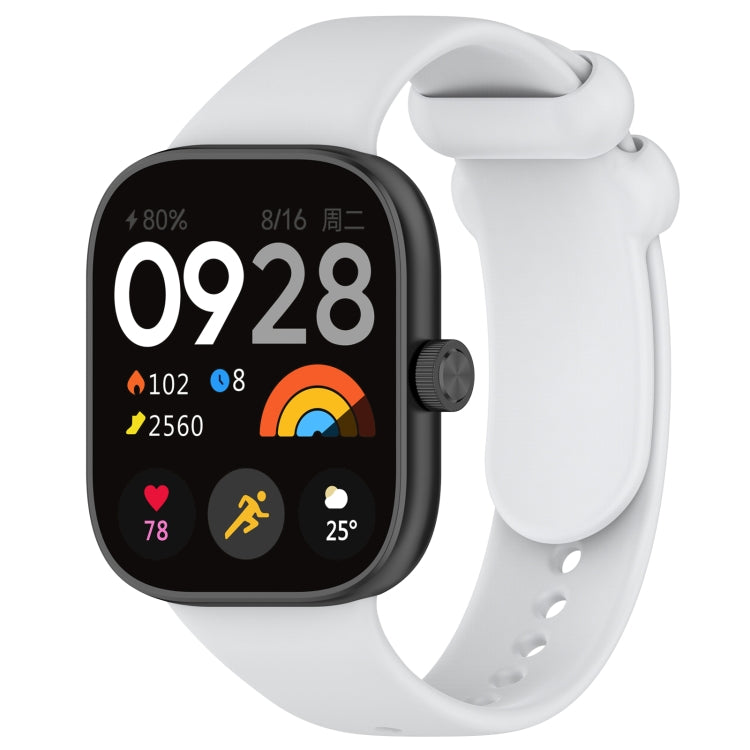 Solid Color Liquid Silicone Watch Band, For Redmi Watch 4
