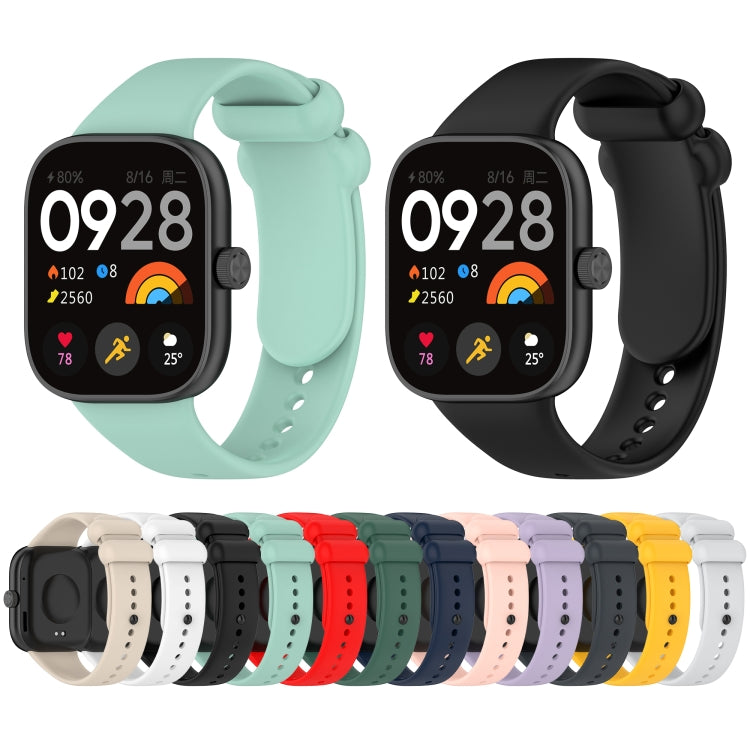 Solid Color Liquid Silicone Watch Band, For Redmi Watch 4