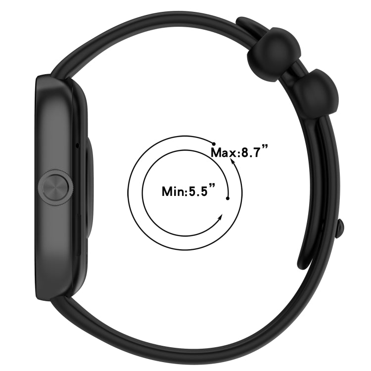 Solid Color Liquid Silicone Watch Band, For Redmi Watch 4