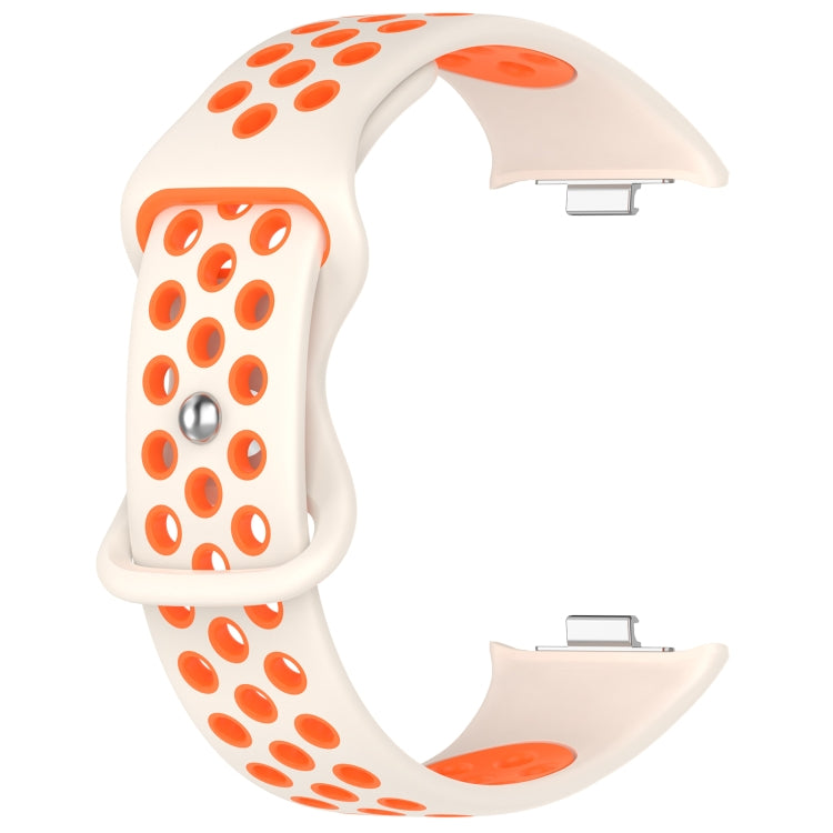 Dual Color Perforated Silicone Watch Band, For Redmi Watch 4