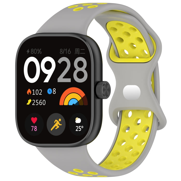 Dual Color Perforated Silicone Watch Band, For Redmi Watch 4