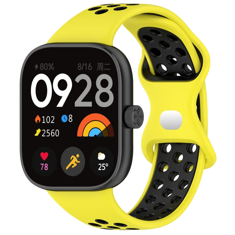 Dual Color Perforated Silicone Watch Band, For Redmi Watch 4