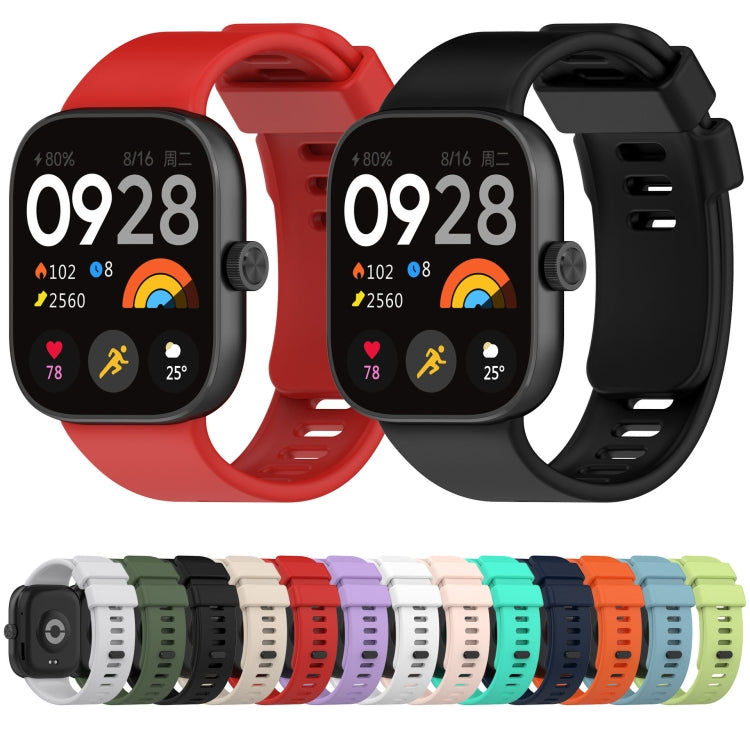 Solid Color Silicone Sports Watch Band, For Redmi Watch 4