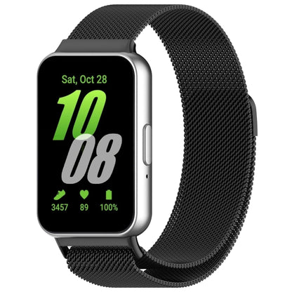 For Samsung Galaxy Fit 3 Milanese Metal Steel Mesh Watch Band, Silver, Black, Gray, Pink, Starlight, Gold, Rose Gold