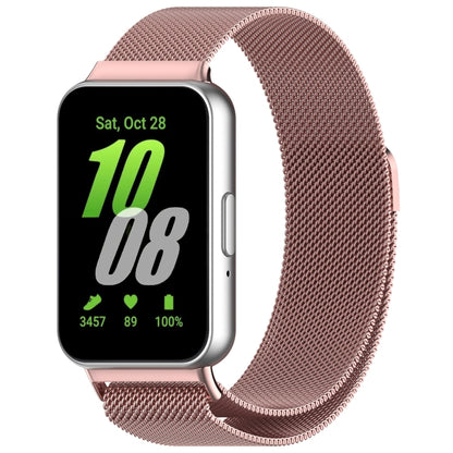 For Samsung Galaxy Fit 3 Milanese Metal Steel Mesh Watch Band, Silver, Black, Gray, Pink, Starlight, Gold, Rose Gold