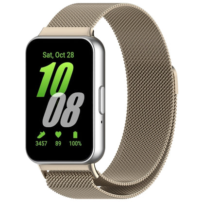 For Samsung Galaxy Fit 3 Milanese Metal Steel Mesh Watch Band, Silver, Black, Gray, Pink, Starlight, Gold, Rose Gold