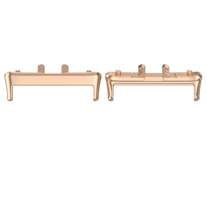 For Samsung Galaxy Fit 3 SM-R390 1 Pair Metal Watch Band Connector, Silver, Black, Gold, Rose Gold