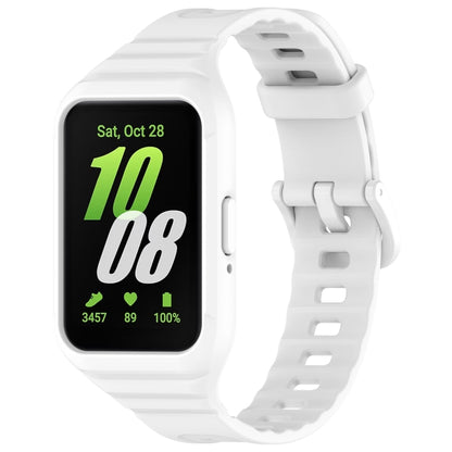 For Samsung Galaxy Fit 3 Integrated TPU Watch Band, Red, Black, White, Orange, Beige, Pink, Cyan, Sky Blue, Dark Green, Dark Blue, Green, Purple